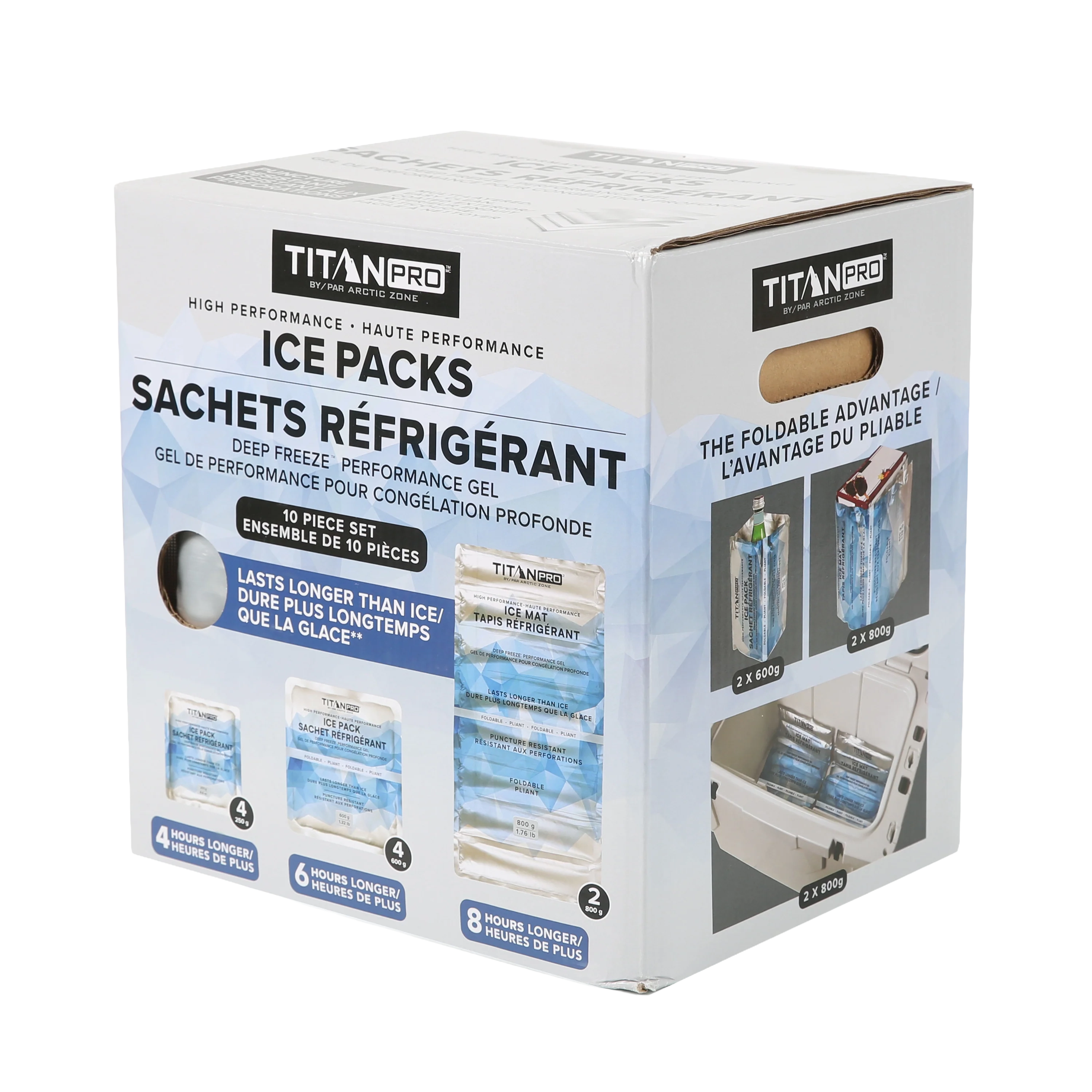 High Performance Ice Packs with Deep Freeze™ Performance Gel – 10