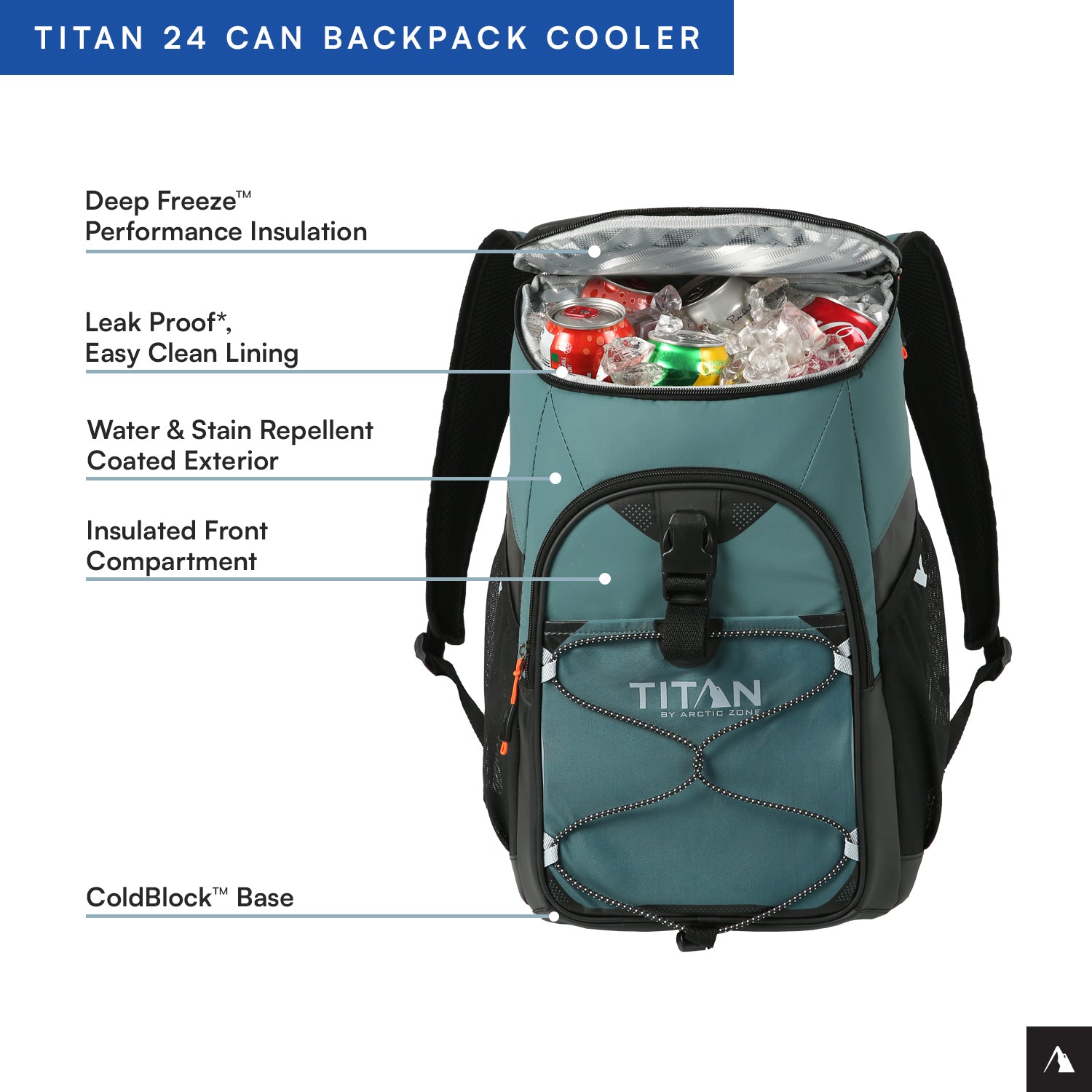 Titan by Arctic Zone™ 24 Can Backpack Cooler | Arctic Zone
