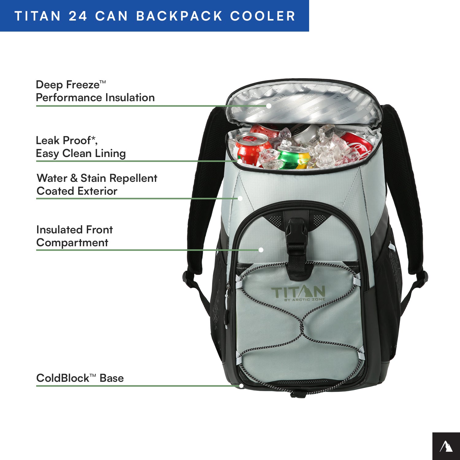 Titan by Arctic Zone™ 24 Can Backpack Cooler | Arctic Zone