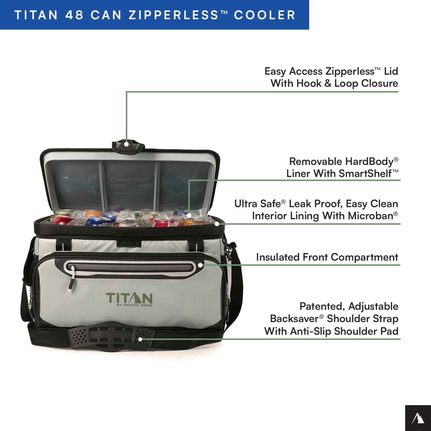 Titan by Arctic Zone™ 48 Can Zipperless HardBody® Cooler | Arctic Zone