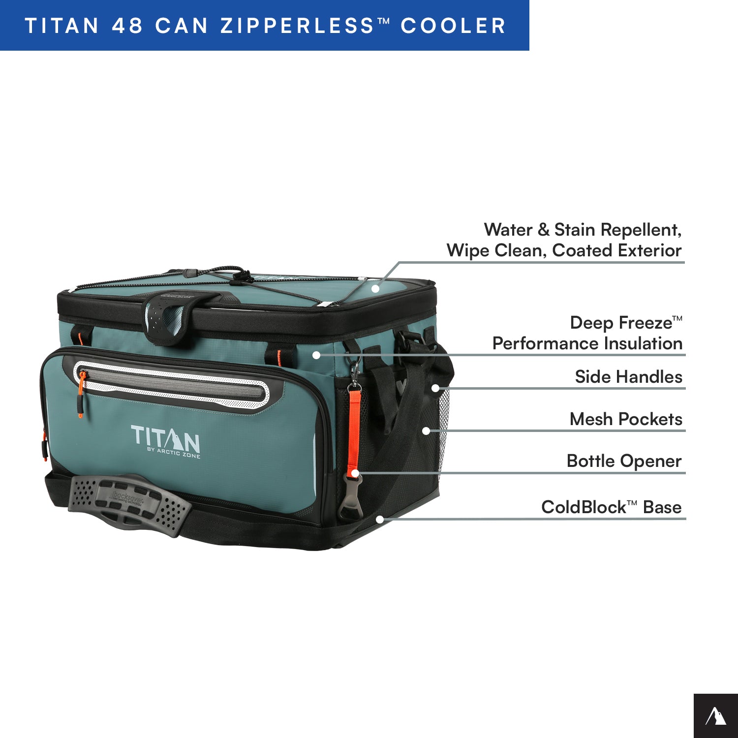 Titan by Arctic Zone™ 48 Can Zipperless HardBody® Cooler | Arctic Zone