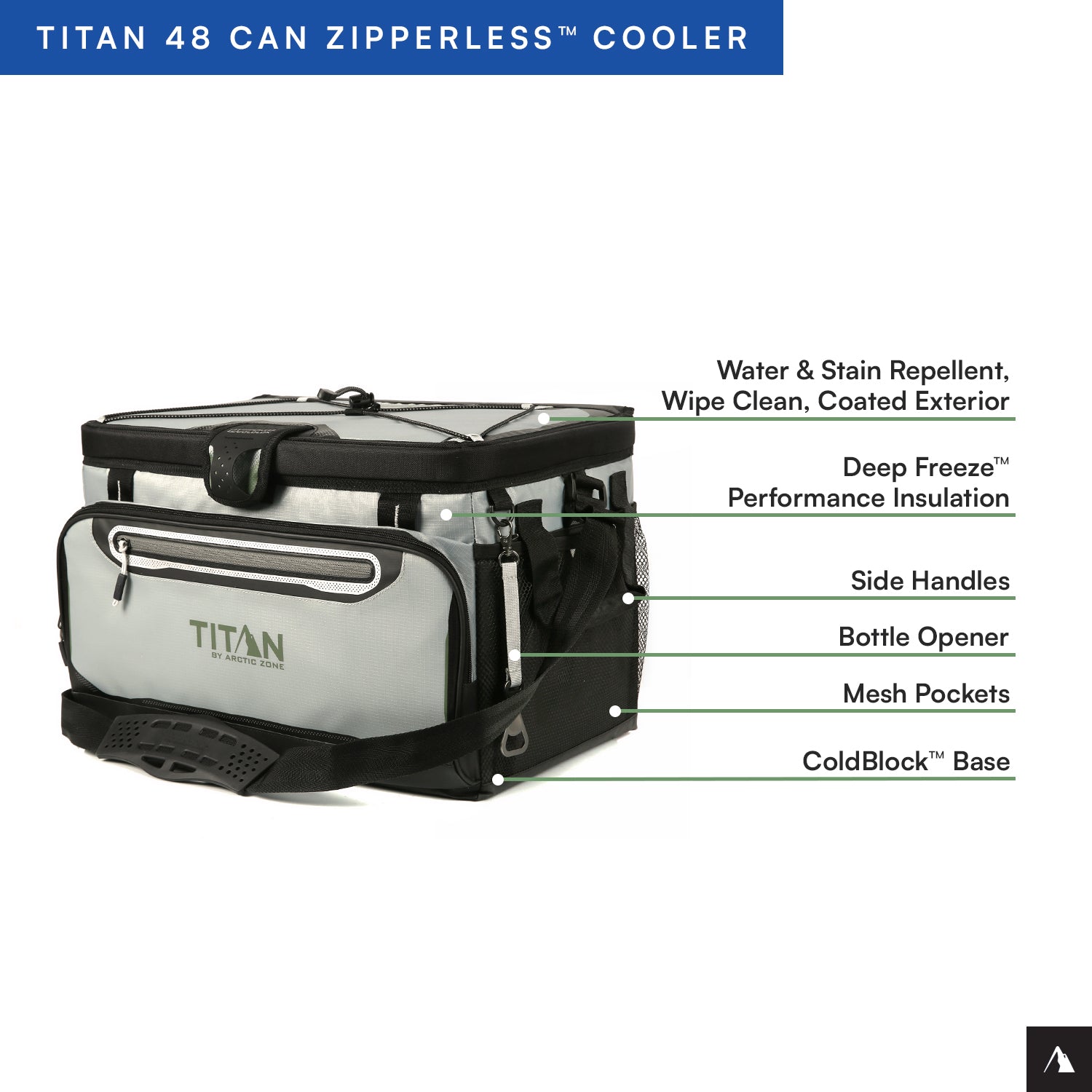 Titan by Arctic Zone™ 48 Can Zipperless HardBody® Cooler | Arctic Zone