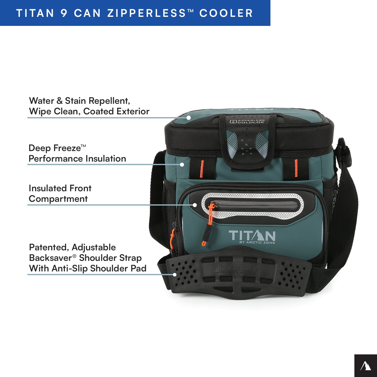 Titan by Arctic Zone™ 9 Can Zipperless HardBody® Cooler | Arctic Zone