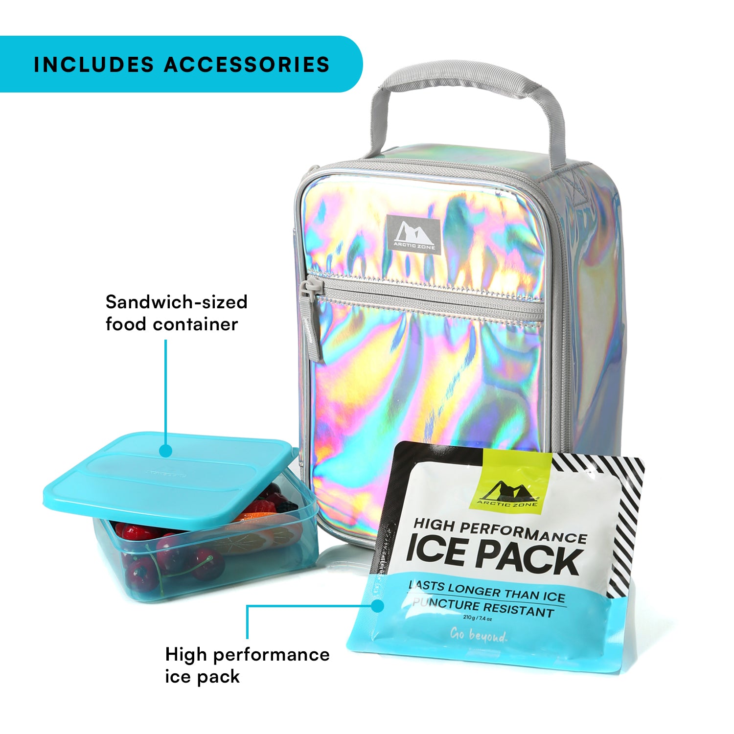 Chrome Lunch Box Combo