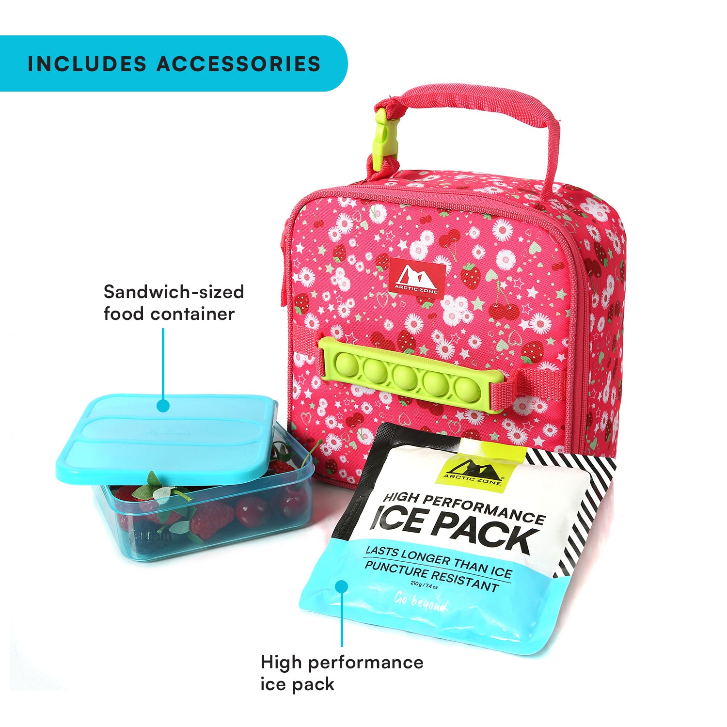 Arctic Zone Pop-it Kids Lunch Box Combo
