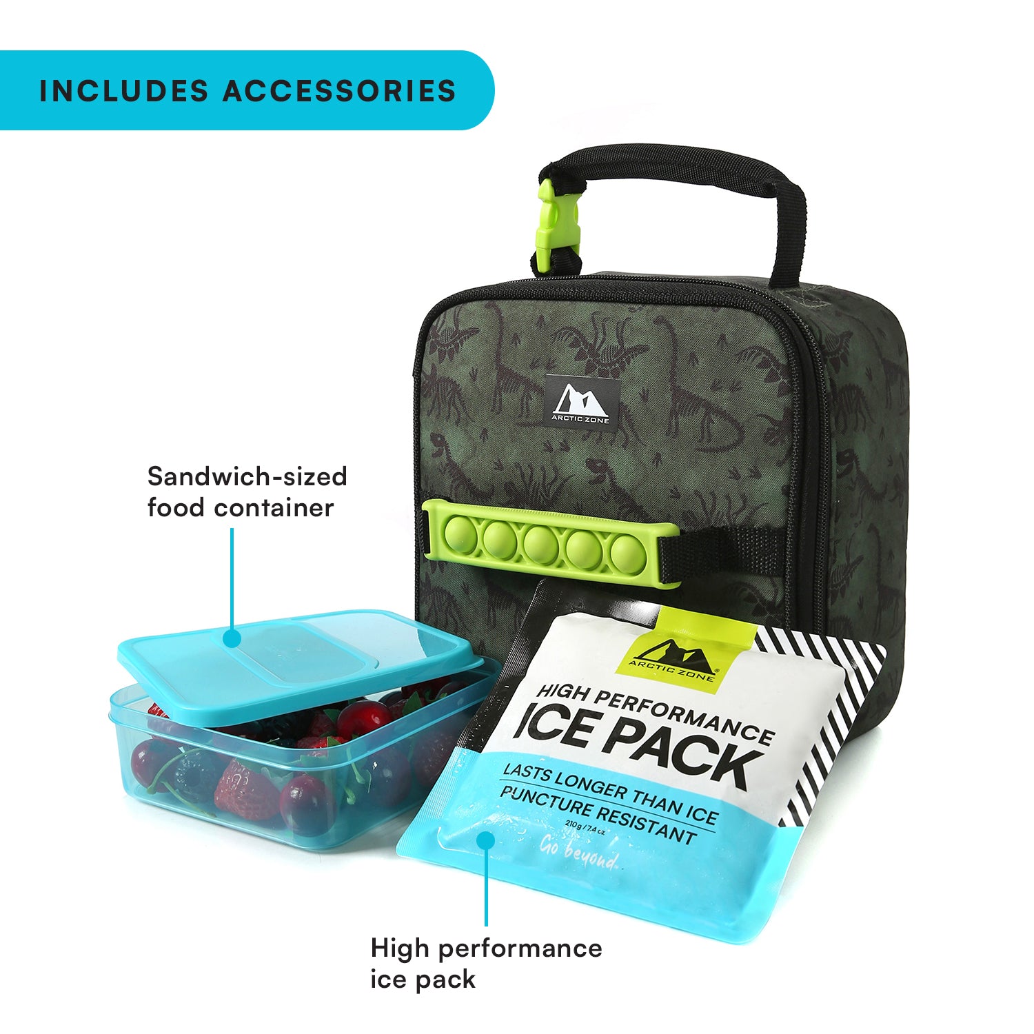Arctic Zone Pop-it Kids Lunch Box Combo