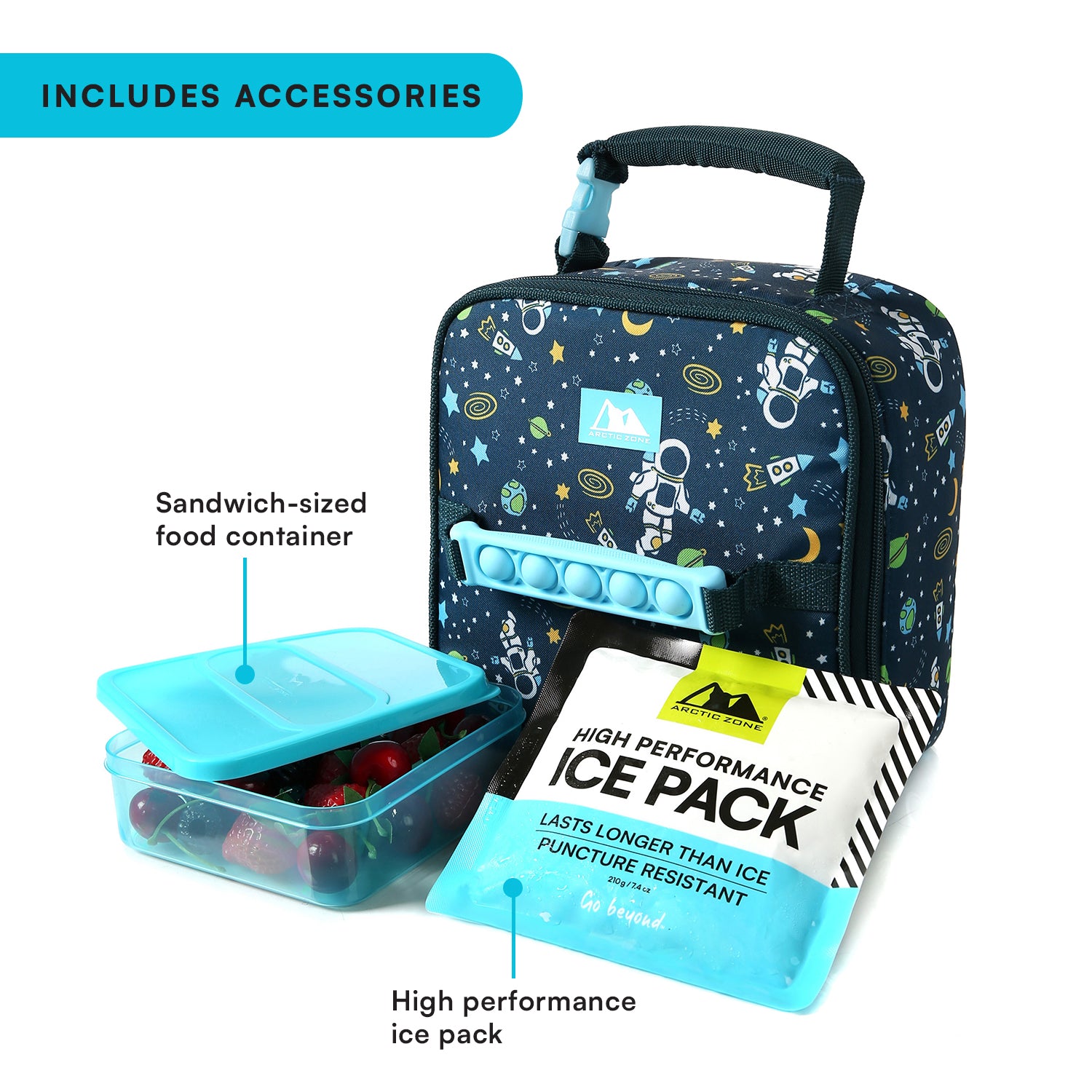Arctic Zone Pop-it Kids Lunch Box Combo