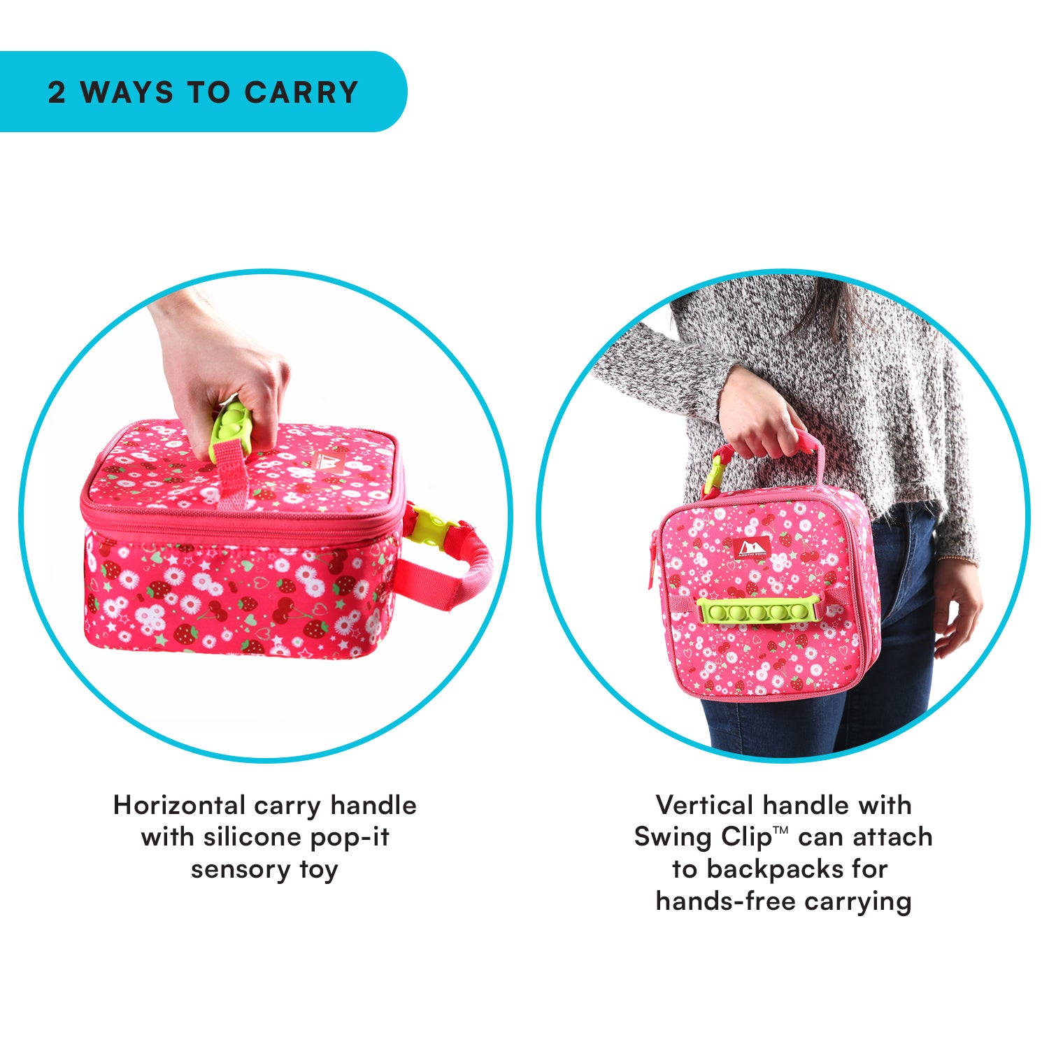 Arctic Zone Pop-it Kids Lunch Box Combo