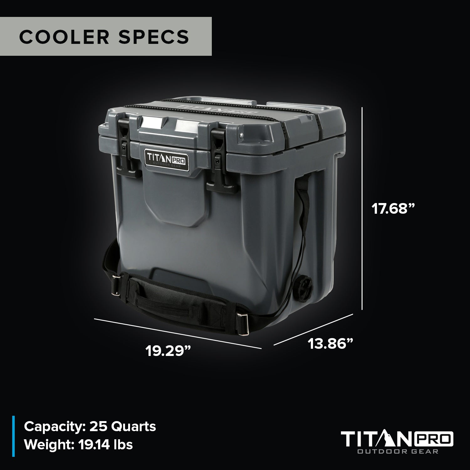 Titan PRO Outdoor Gear 25Q High Performance Roto Hard Cooler | Arctic Zone