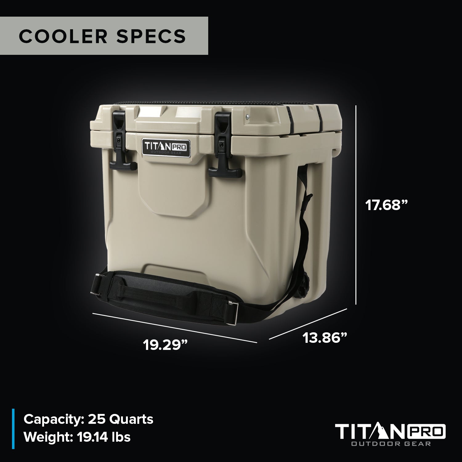 Titan PRO Outdoor Gear 25Q High Performance Roto Hard Cooler | Arctic Zone