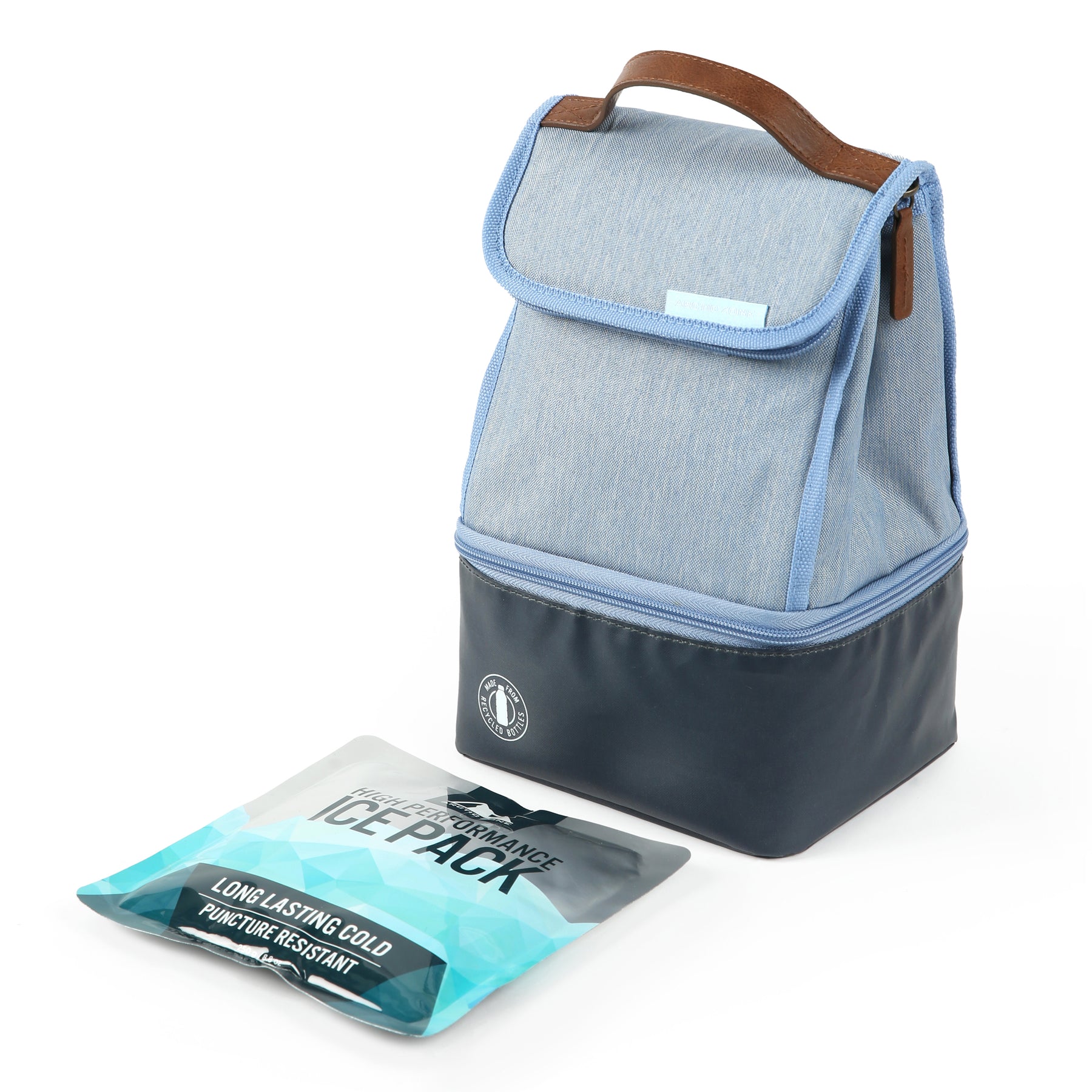 Arctic Zone® Heathered Eco Dual Compartment Hi-Top Lunch Pack | Arctic Zone