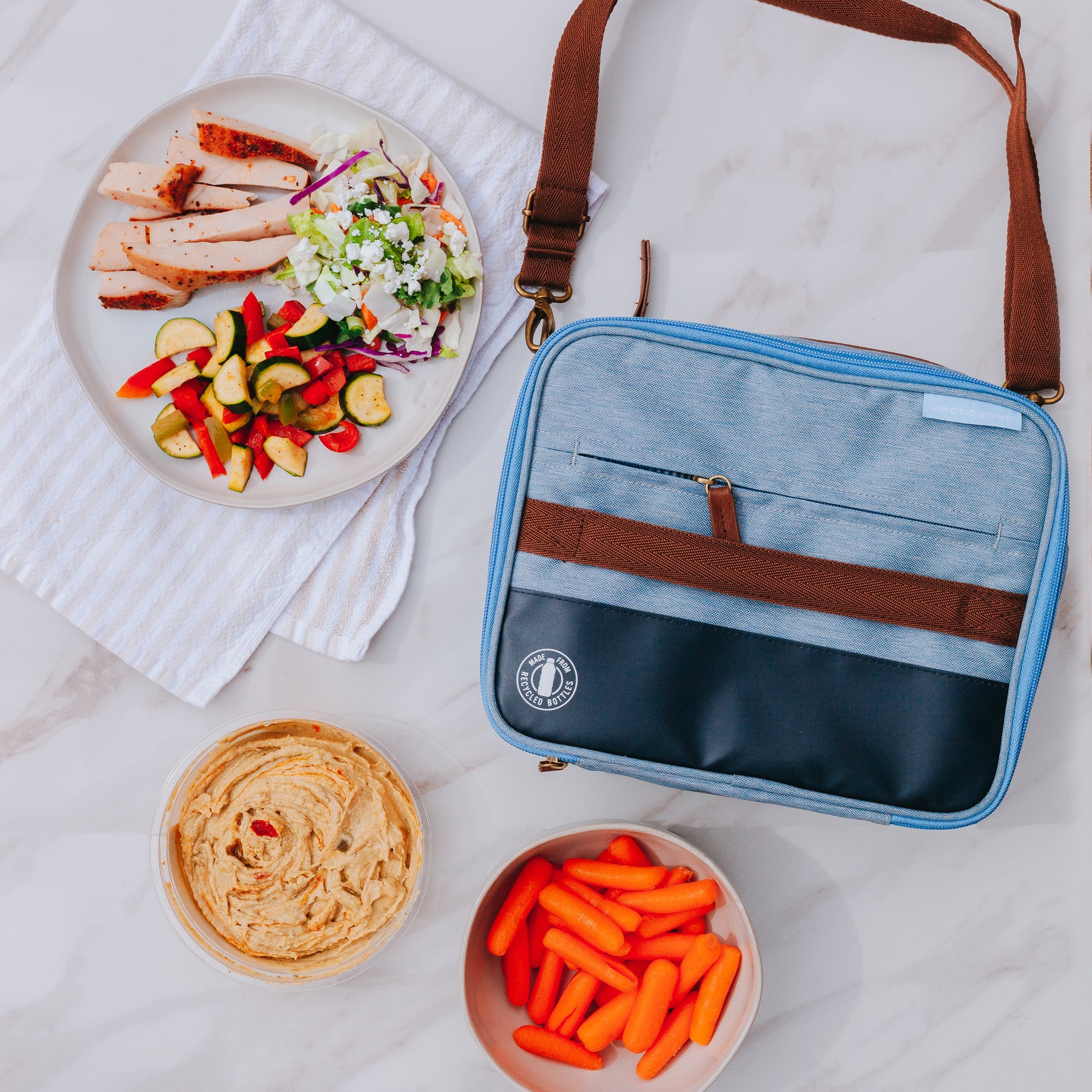 Arctic Zone® Heathered Eco Expandable Lunch Box | Arctic Zone
