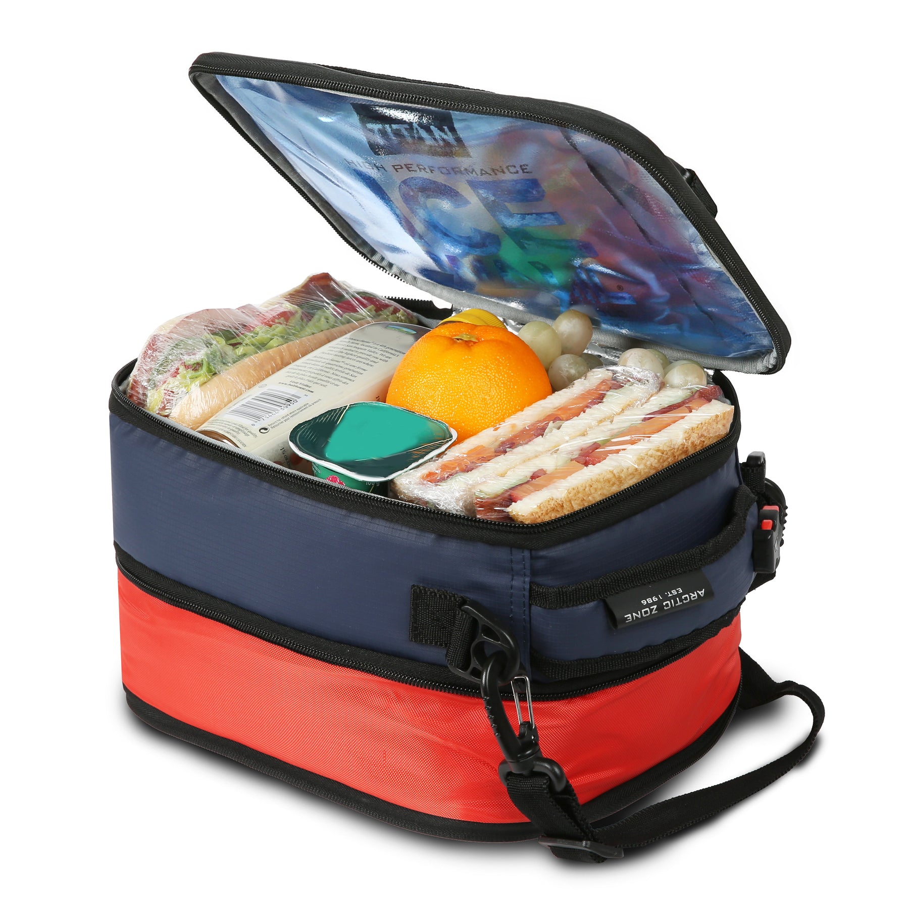 Arctic Zone - Titan by Arctic Zone™ Fridge Cold Expandable Lunch Bag with 2 Ice Walls