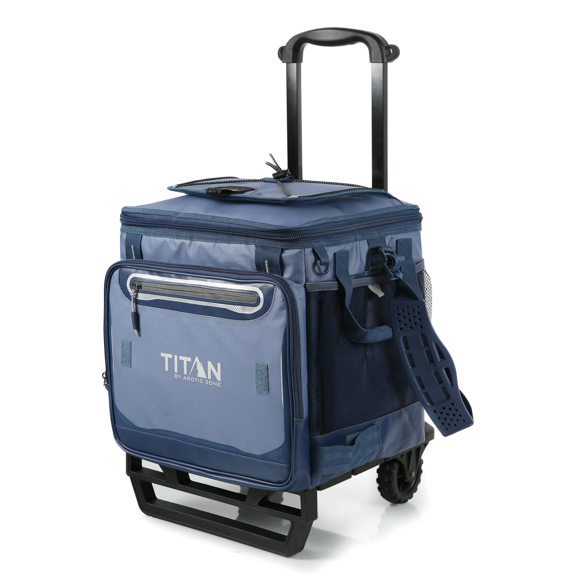 50 Can Collapsible Rolling Cooler with AT Cart