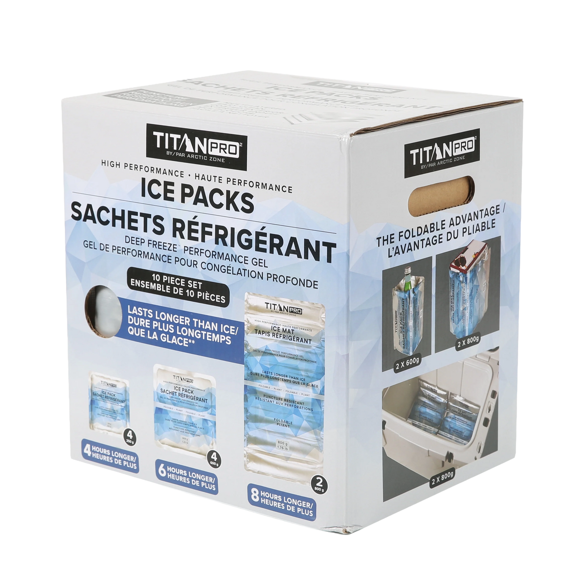 High Performance Ice Packs with Deep Freeze™ Performance Gel – 10