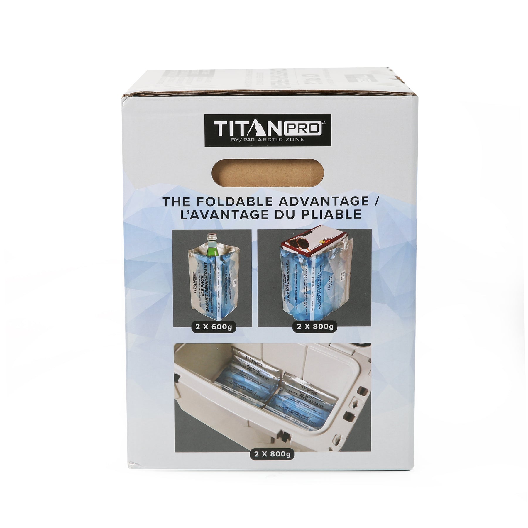 Titan PRO by Arctic Zone® High Performance Ice Packs with Deep Freeze™ Performance Gel – 10-Piece Combo