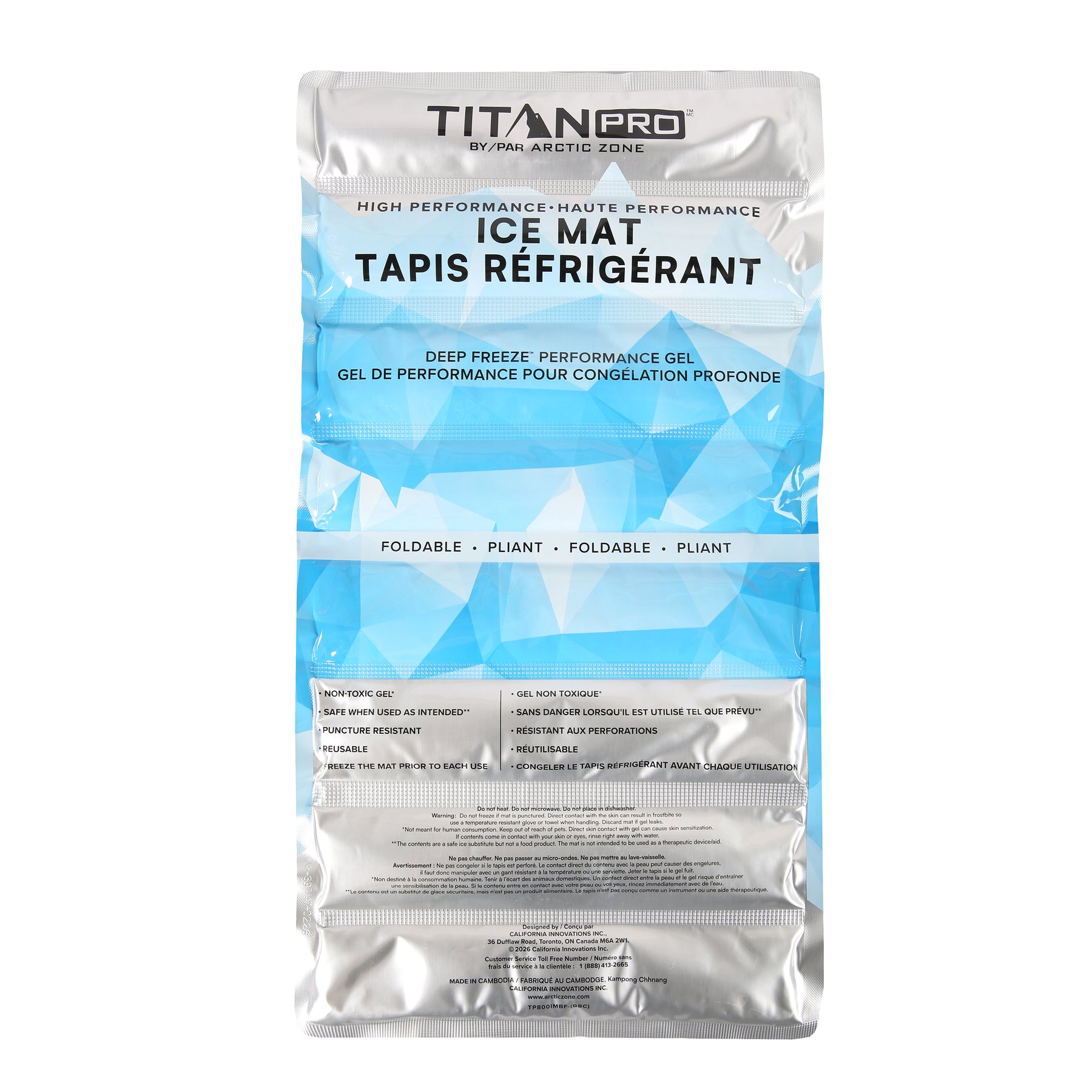 Titan PRO by Arctic Zone® High Performance Ice Packs with Deep Freeze™ Performance Gel – 10-Piece Combo