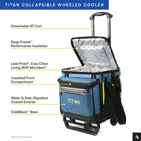 Titan by Arctic Zone™ 60 (50+10) Can Wheeled Cooler | Arctic Zone