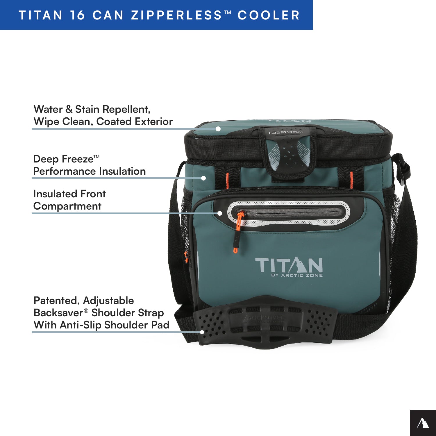 Titan by Arctic Zone™ 16 Can Zipperless HardBody® Cooler | Arctic Zone