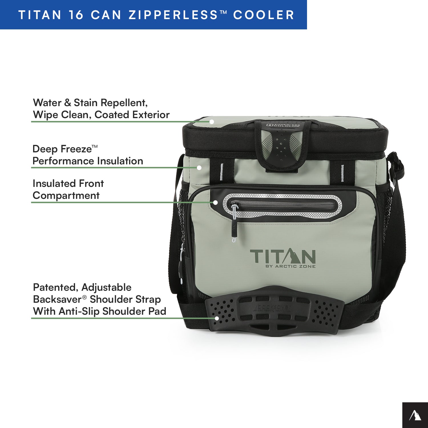 Titan by Arctic Zone™ 16 Can Zipperless HardBody® Cooler | Arctic Zone