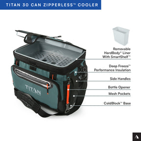 Titan by Arctic Zone™ 30 Can Zipperless HardBody® Cooler | Arctic Zone