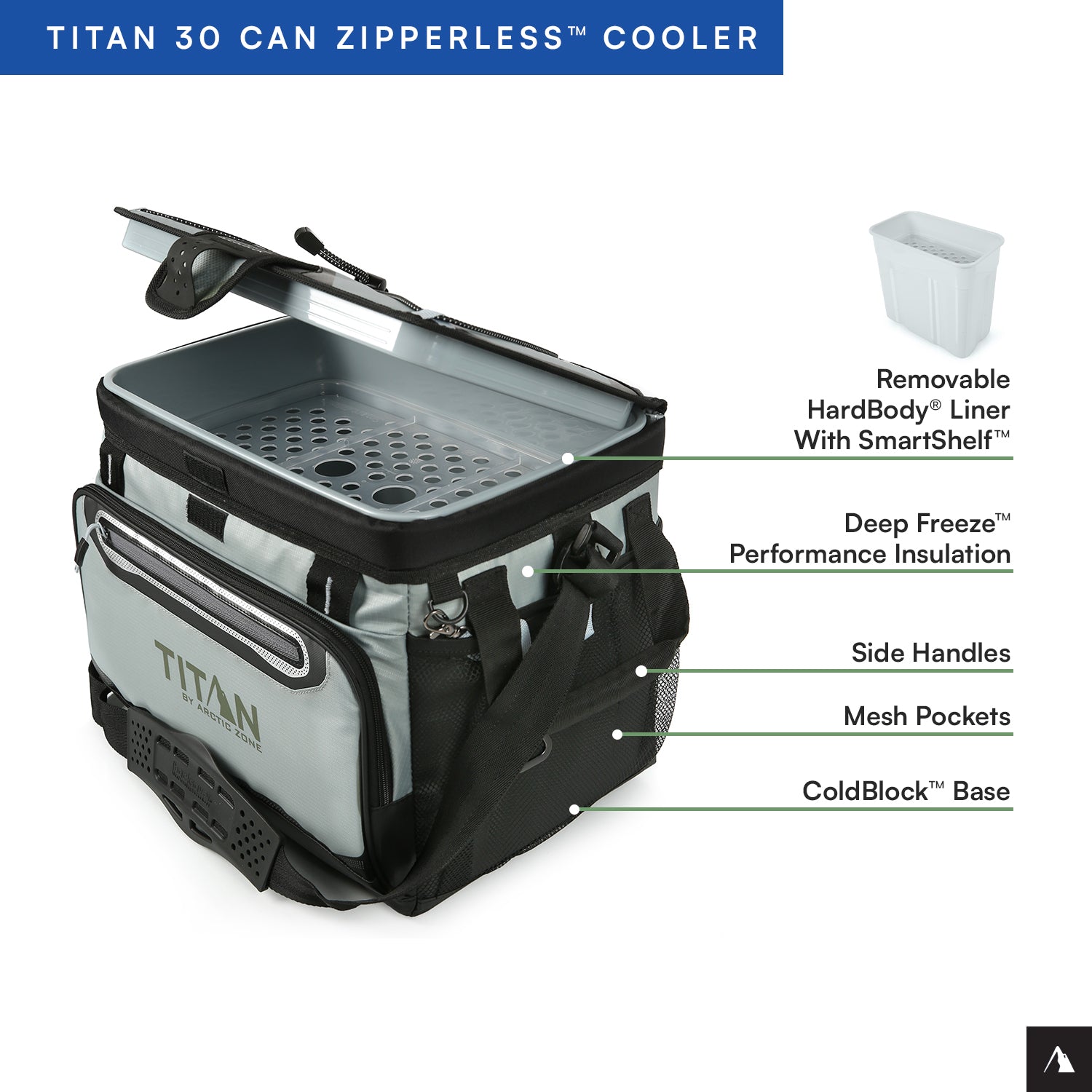 Titan by Arctic Zone™ 30 Can Zipperless HardBody® Cooler | Arctic Zone