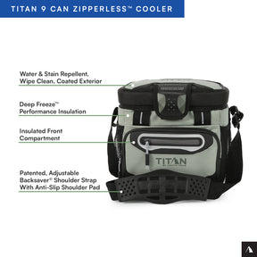 Titan by Arctic Zone™ 9 Can Zipperless HardBody® Cooler | Arctic Zone