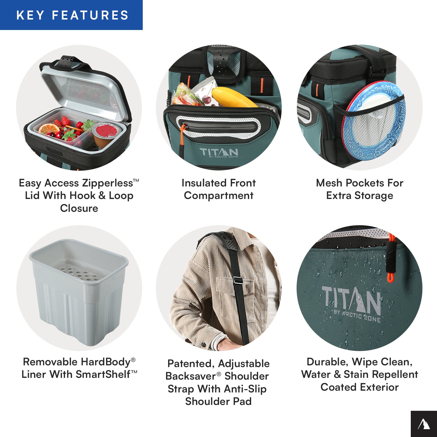 Titan by Arctic Zone™ 9 Can Zipperless HardBody® Cooler | Arctic Zone