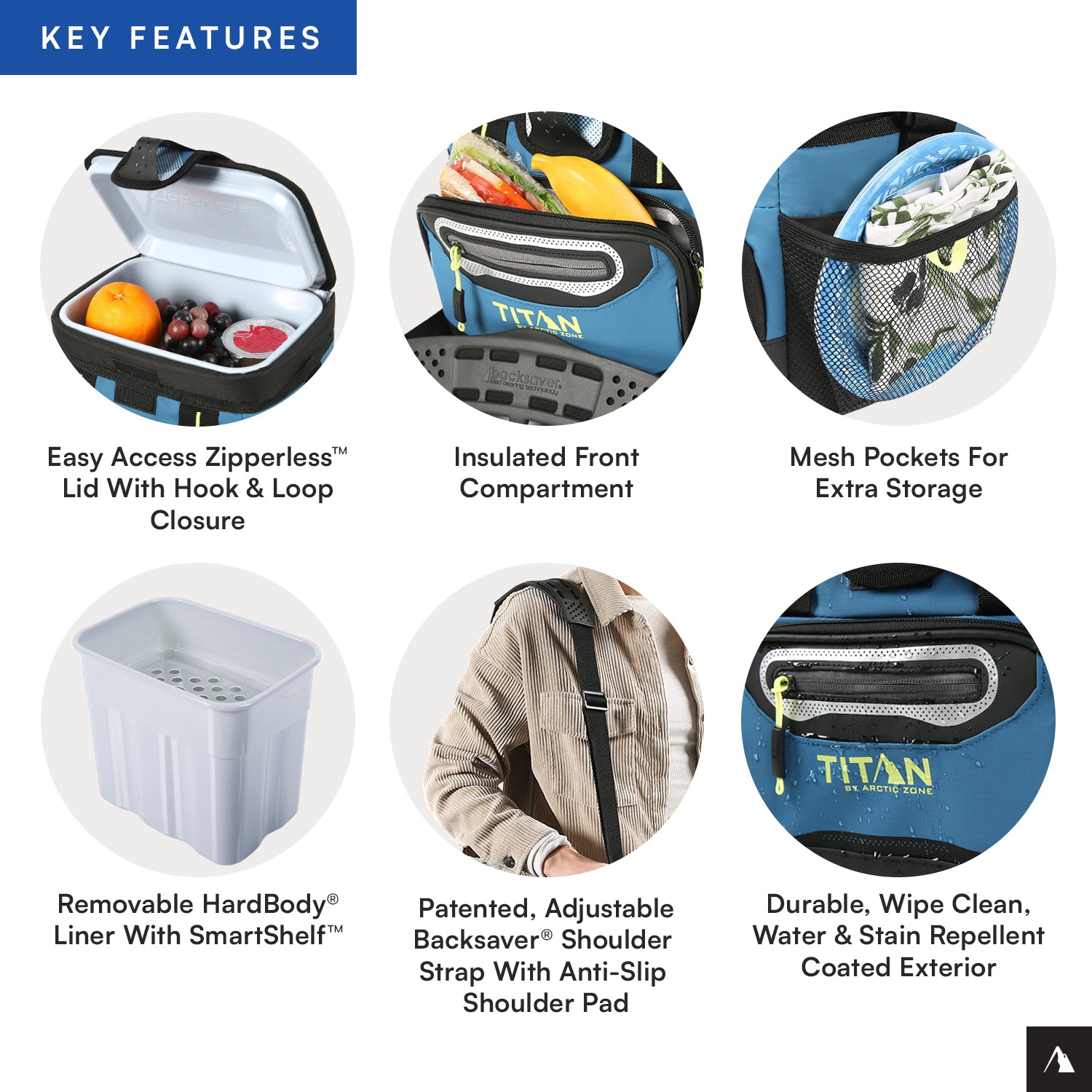Titan by Arctic Zone™ 9 Can Zipperless HardBody® Cooler | Arctic Zone
