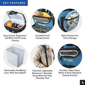 Titan by Arctic Zone™ 9 Can Zipperless HardBody® Cooler | Arctic Zone