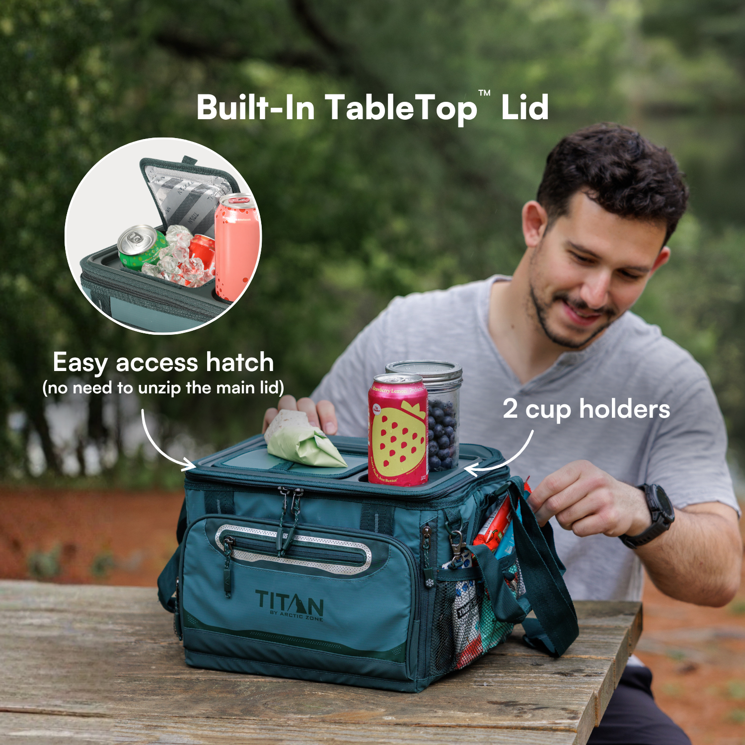 18 Can Collapsible TableTop™ Cooler with Ice Walls®