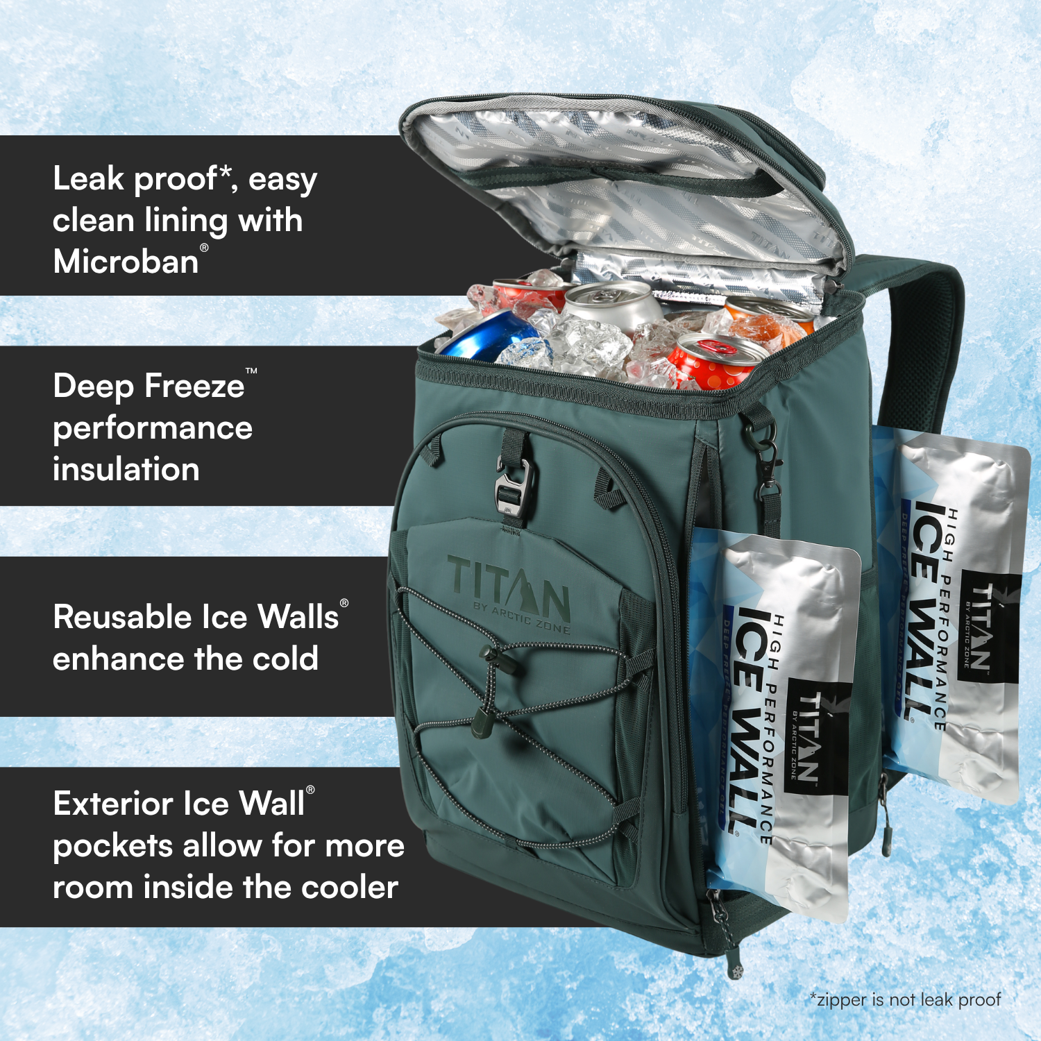 30 Can Collapsible Backpack Cooler With Ice Walls®