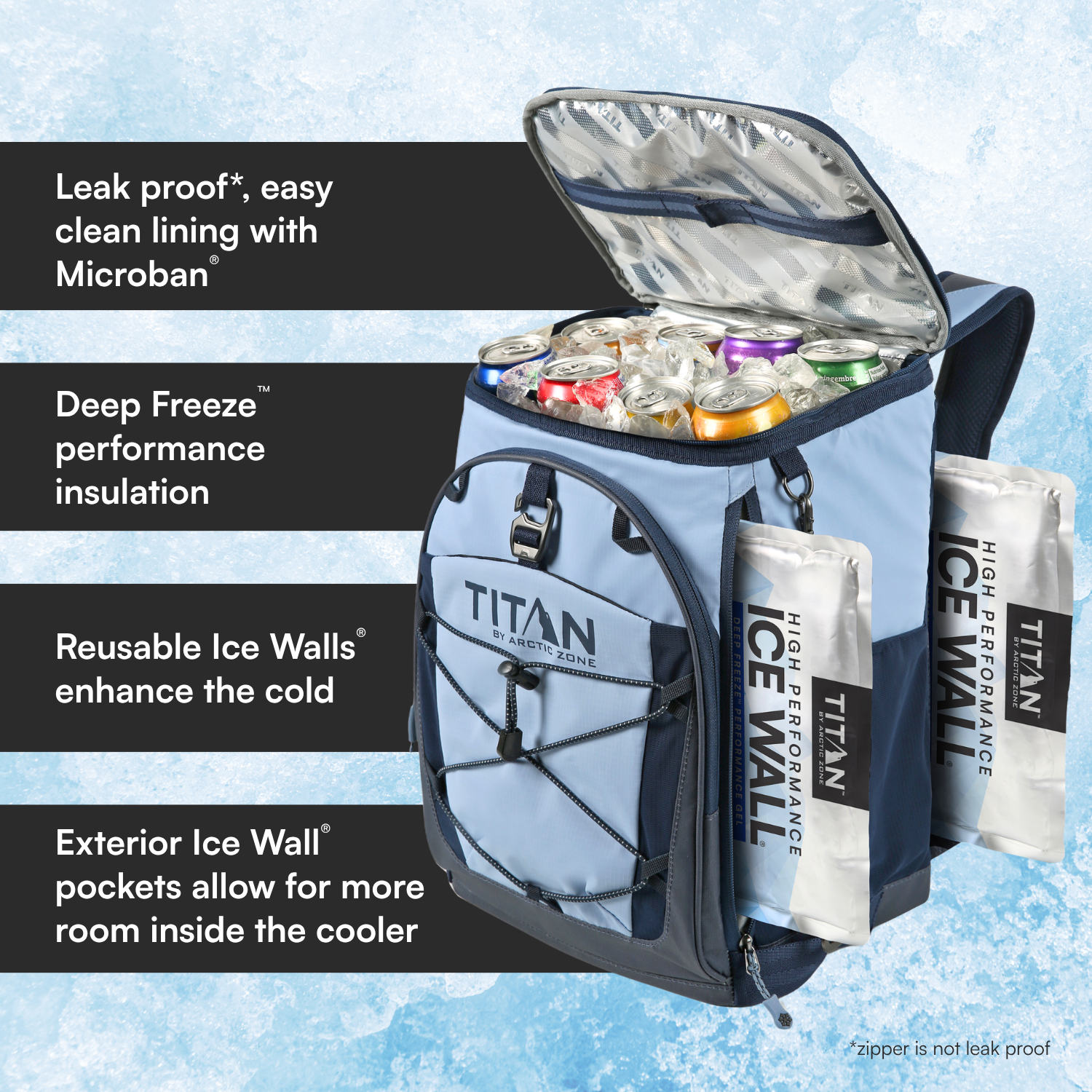 30 Can Collapsible Backpack Cooler With Ice Walls®