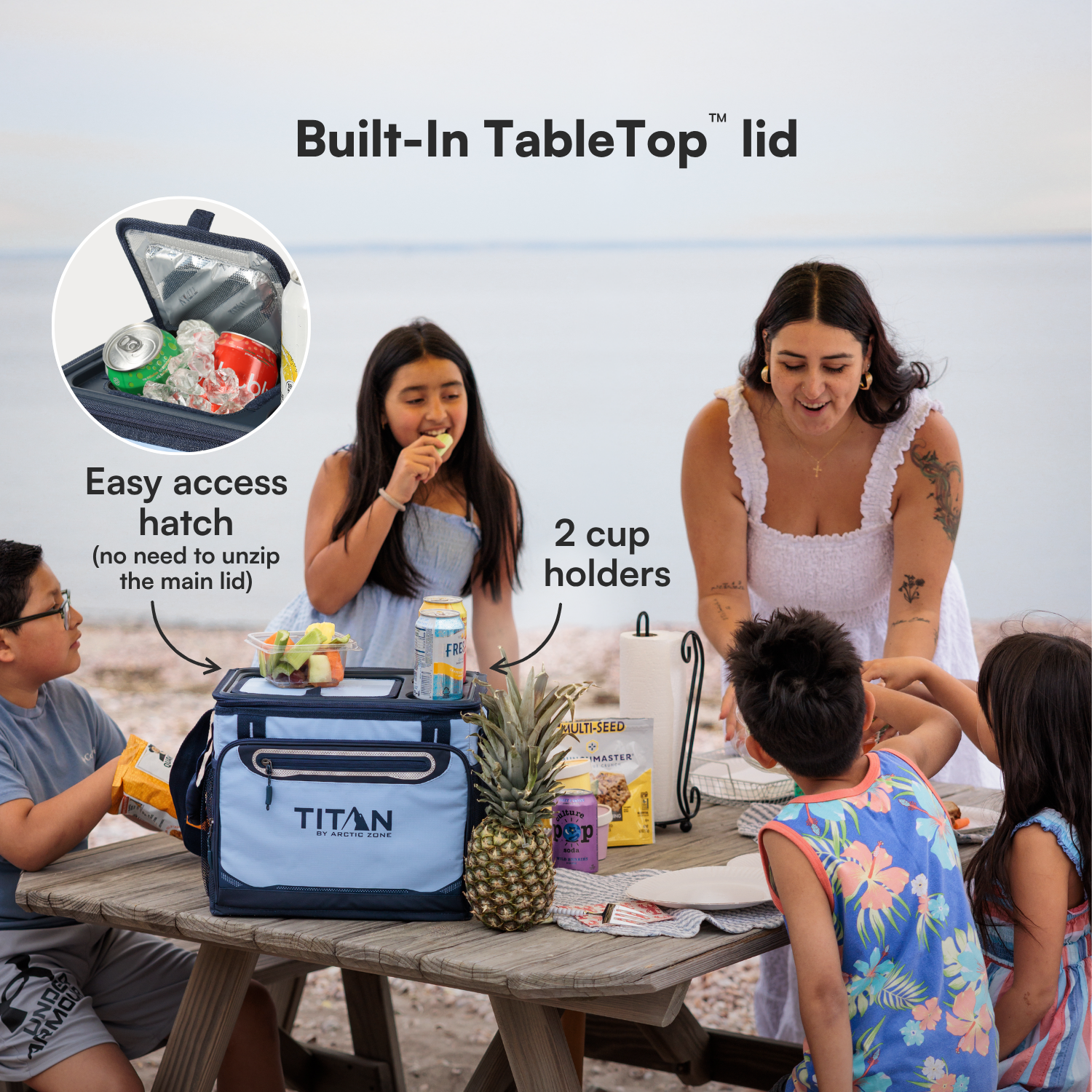 30 Can Collapsible Iceless™ TableTop™ Cooler with Ice Blanket™