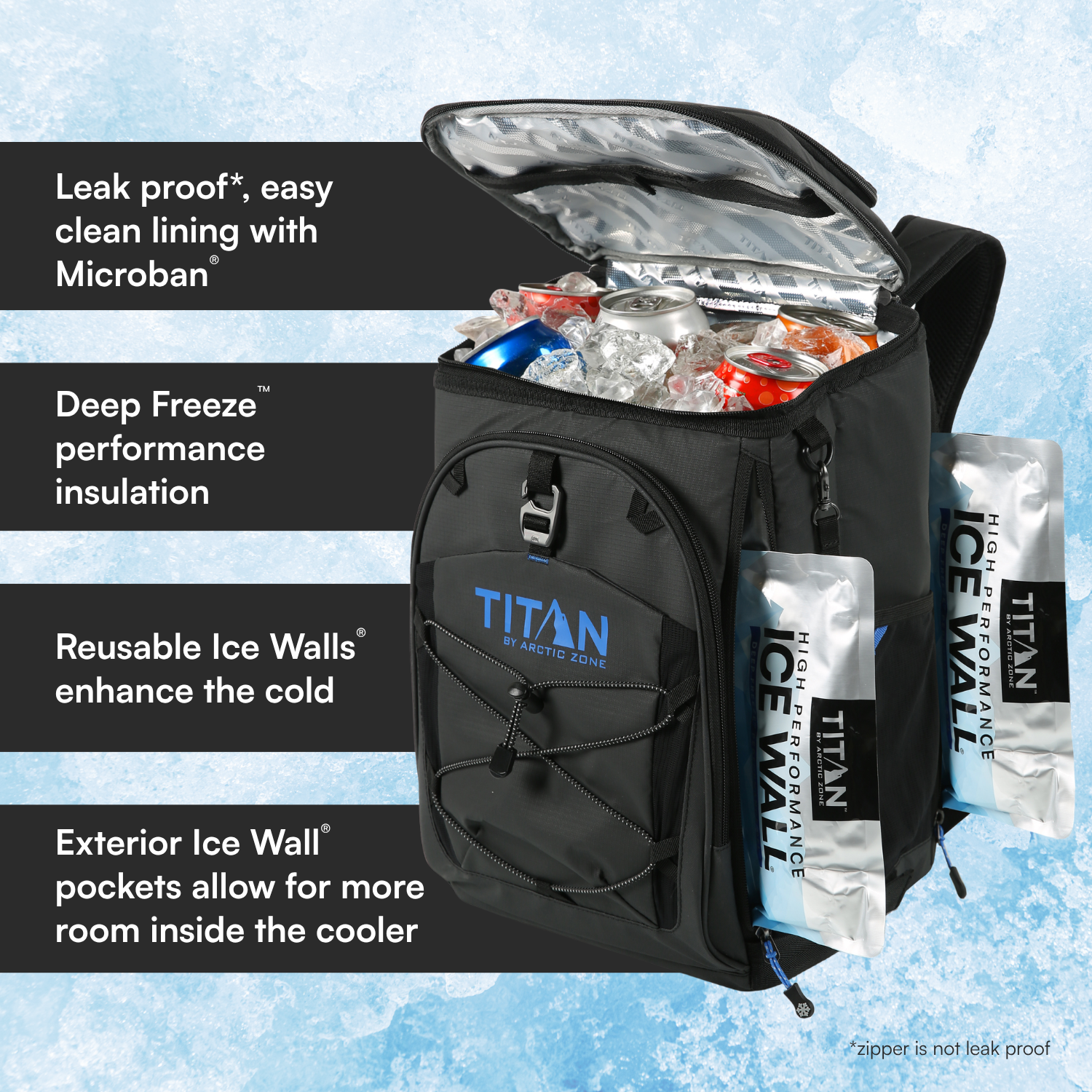 30 Can Collapsible Backpack Cooler With Ice Walls®
