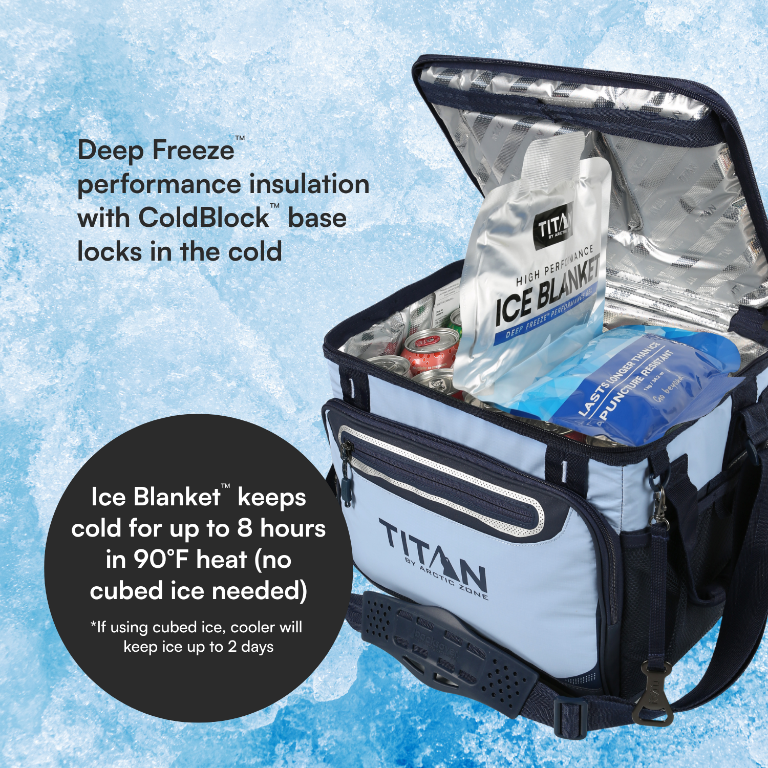 30 Can Collapsible Iceless Tabletop™ Cooler with Ice Blanket 30 Can Collapsible Iceless Tabletop™ Cooler with Ice Blanket