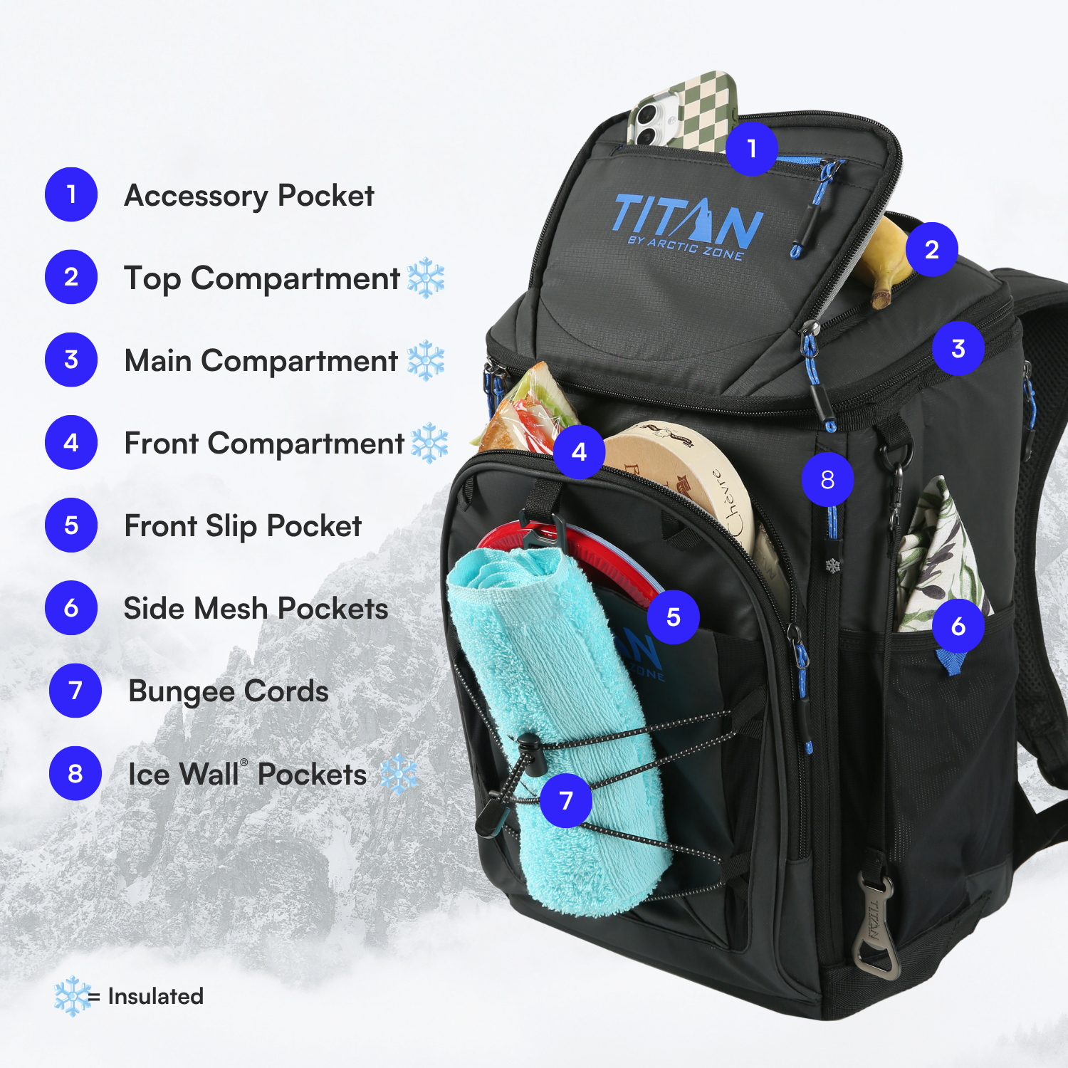 30 Can Collapsible Backpack Cooler With Ice Walls