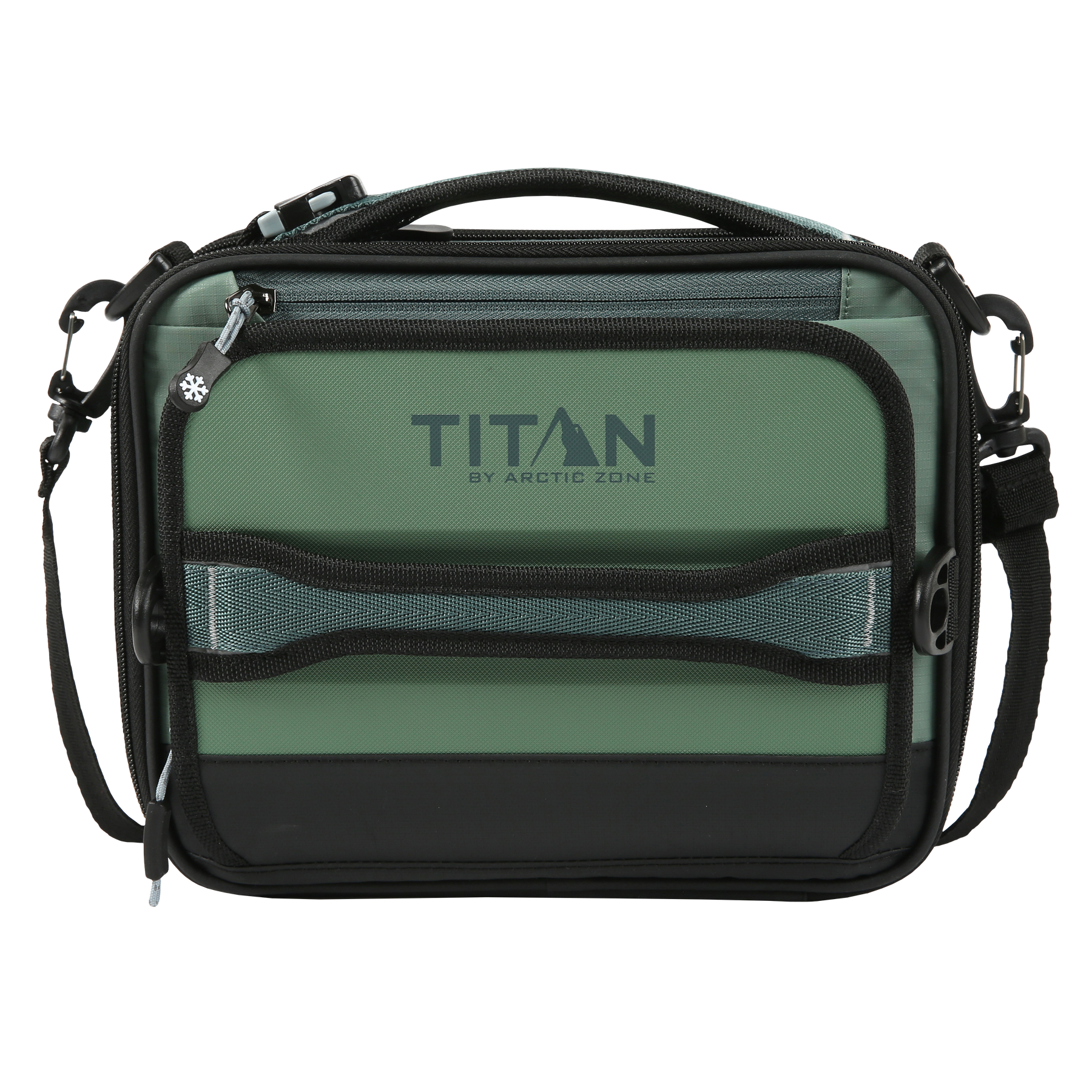 Titan by Arctic Zone Titan Fridge Cold Crush Resistant Expandable Lunch Bag with Reusable Gel Ice Packs Plus Food Container Set Sail Blue