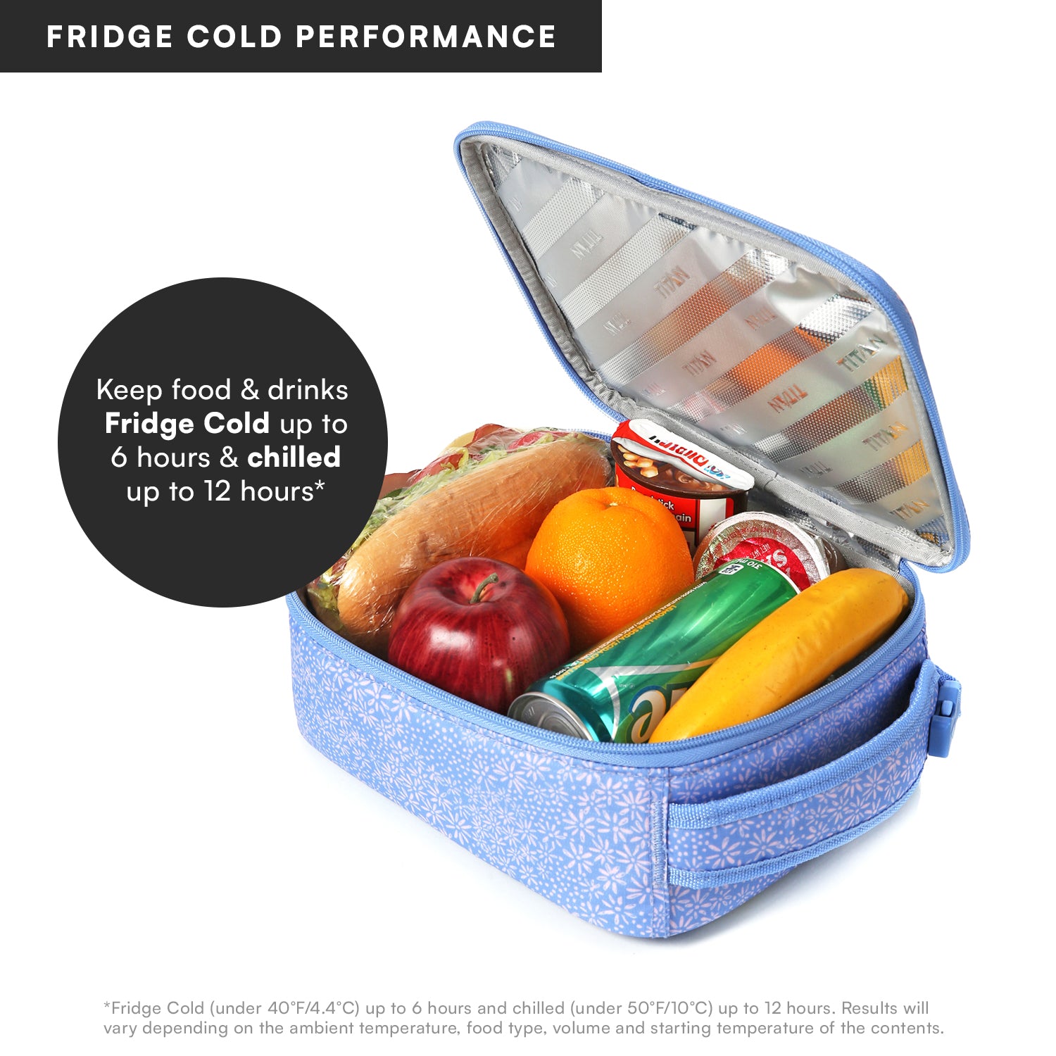 Fridge Cold Lunch Box with Ice Walls®