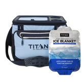30 Can Collapsible Iceless™ Cooler with TableTop™ Lid and Ice Blanket™