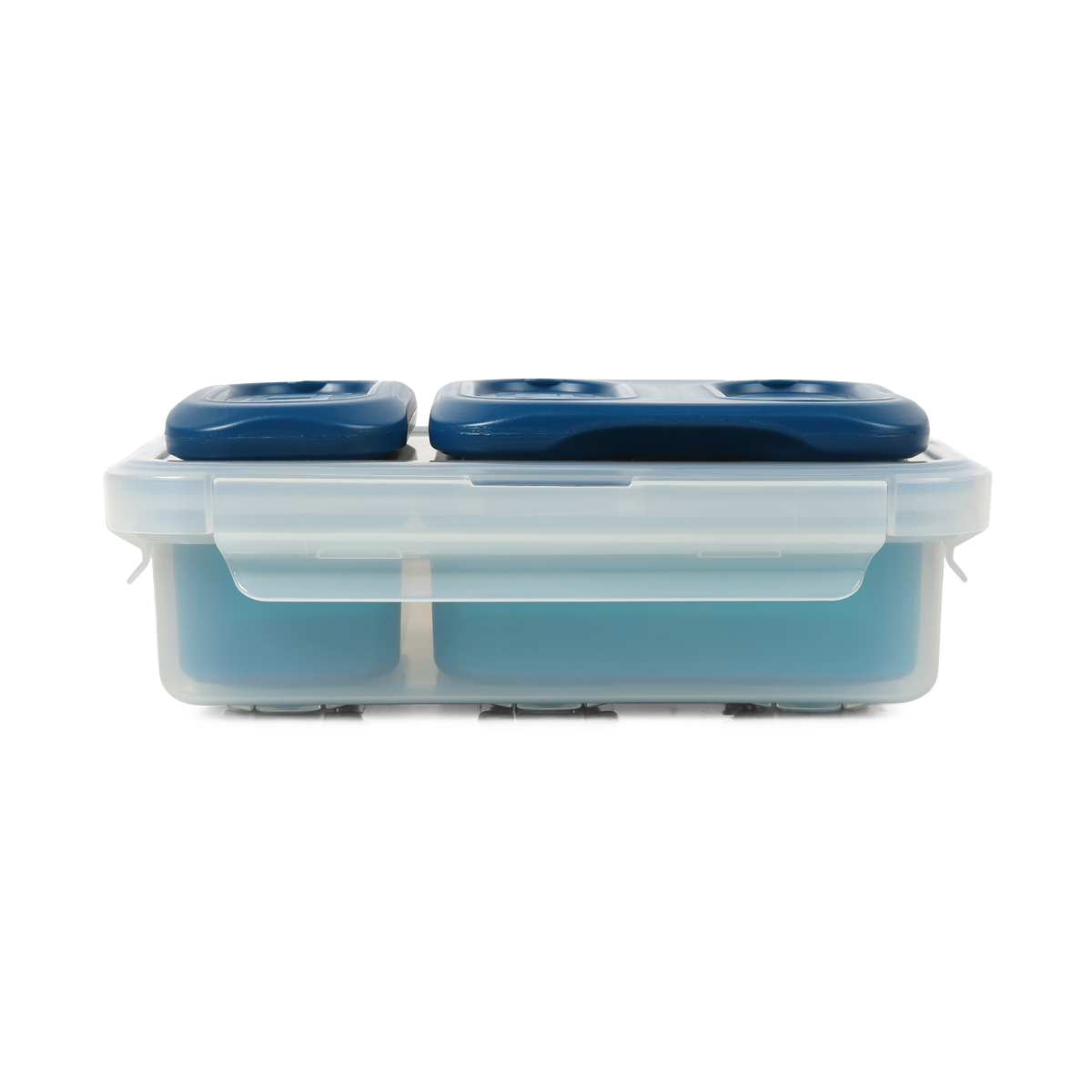 Ello Refresh 5 Cup Glass Food Storage Container Blue