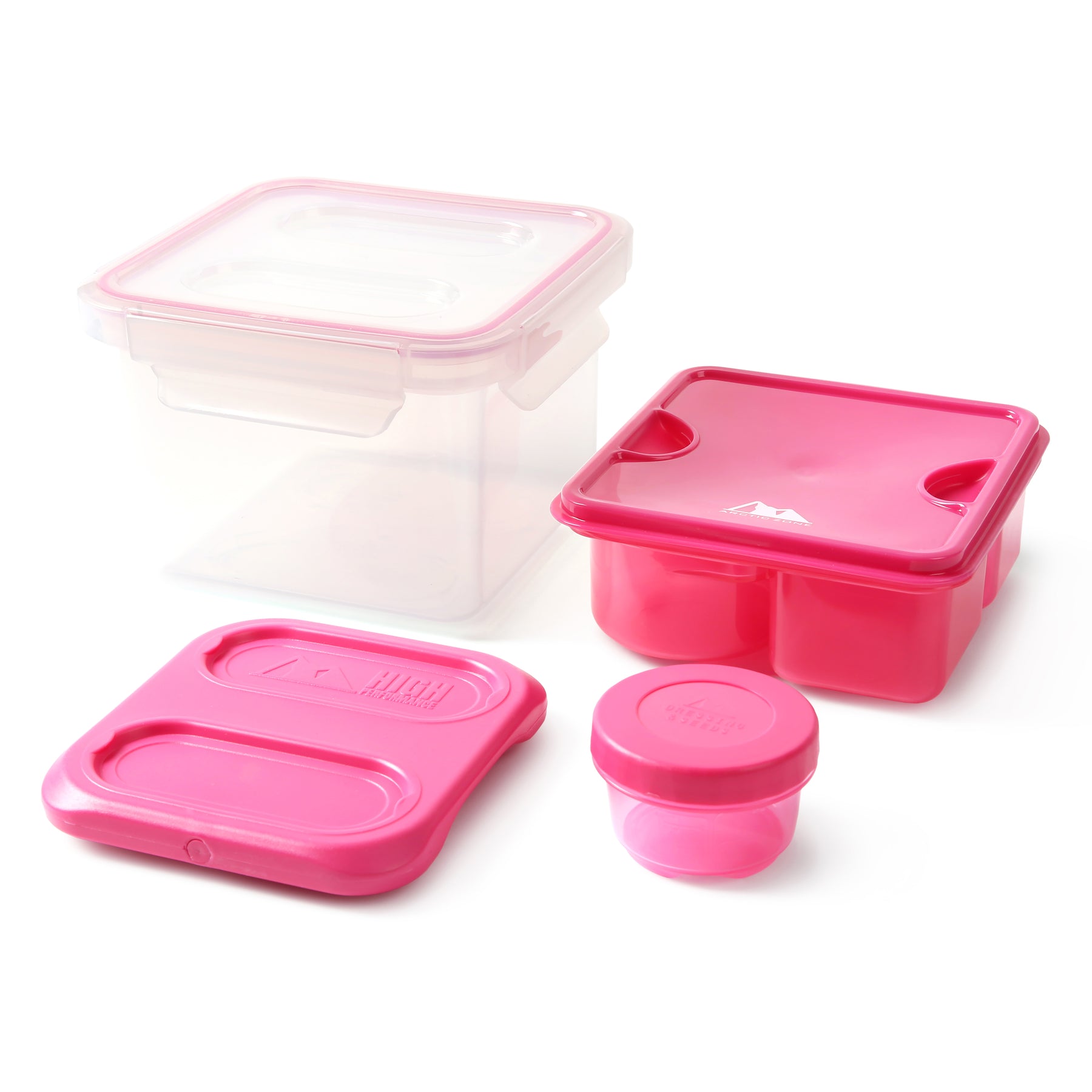 7 Piece All-in-One Deep Dish Meal Set Pink by Arctic Zone