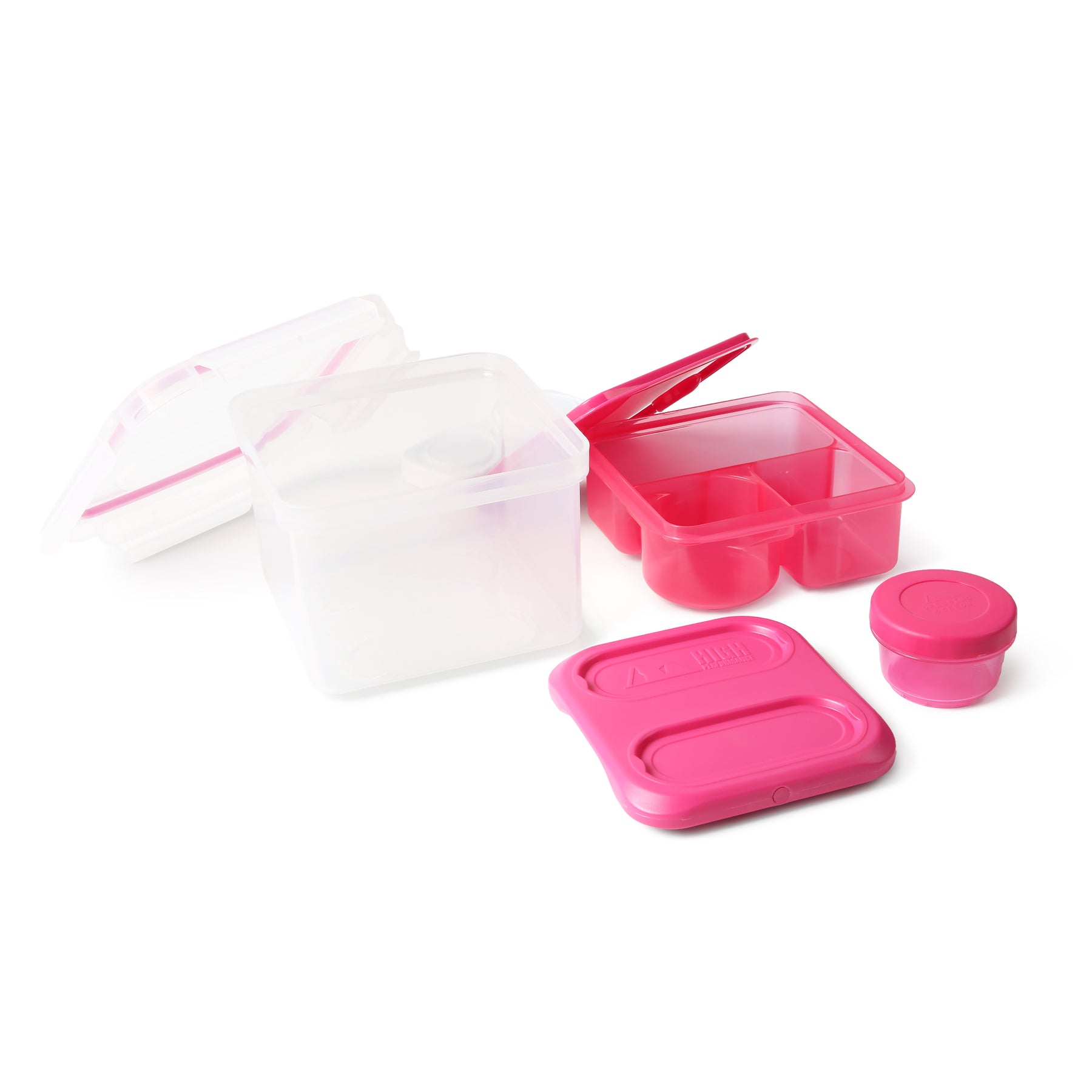 7 Piece All-in-One Deep Dish Meal Set Pink by Arctic Zone