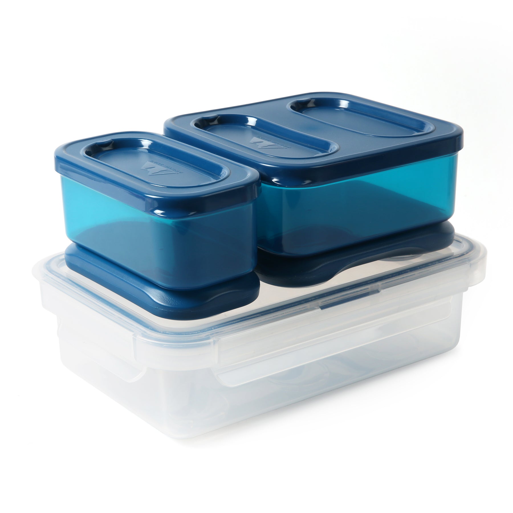 Arctic Zone 8 Piece Lunch Storage Container Set Blue - Office Depot