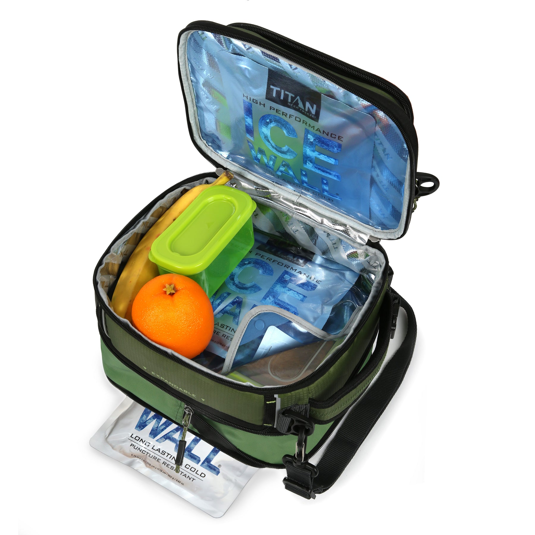 Titan Arctic Zone Fridge Cold, Crush Resistant Lunch Pack with 2