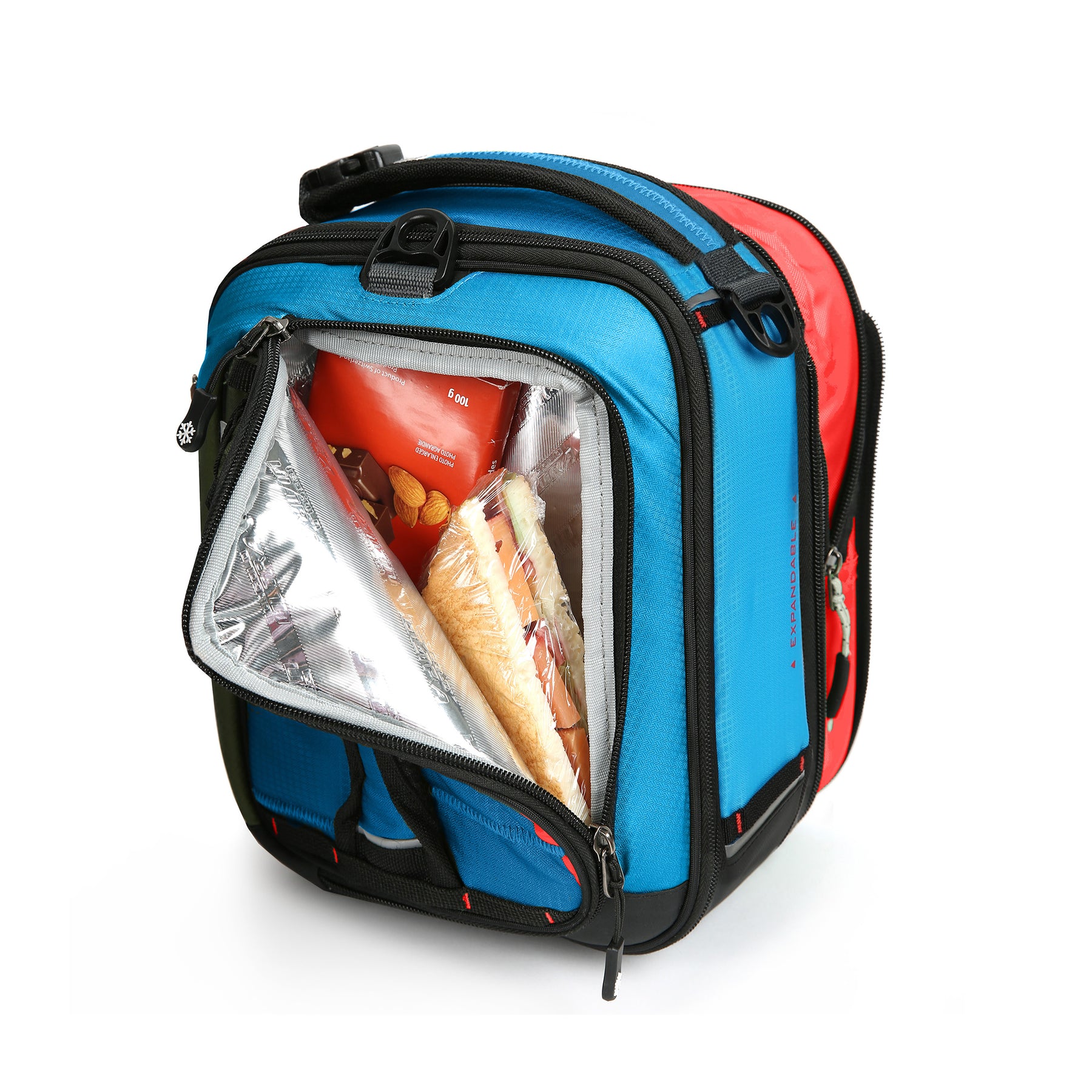 Arctic Zone Upright Dual Compartment Reusable Lunch Bag Plus, Floral