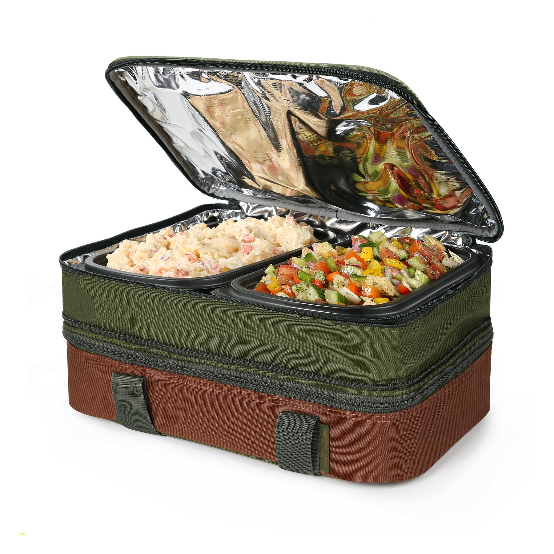 Arctic Zone 2007IL15284B Expandable Thermal Insulated Food Carrier, Navy