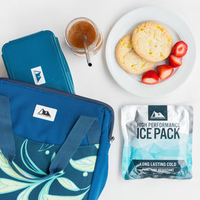 Blue Meal Prep Lunch Bag Set